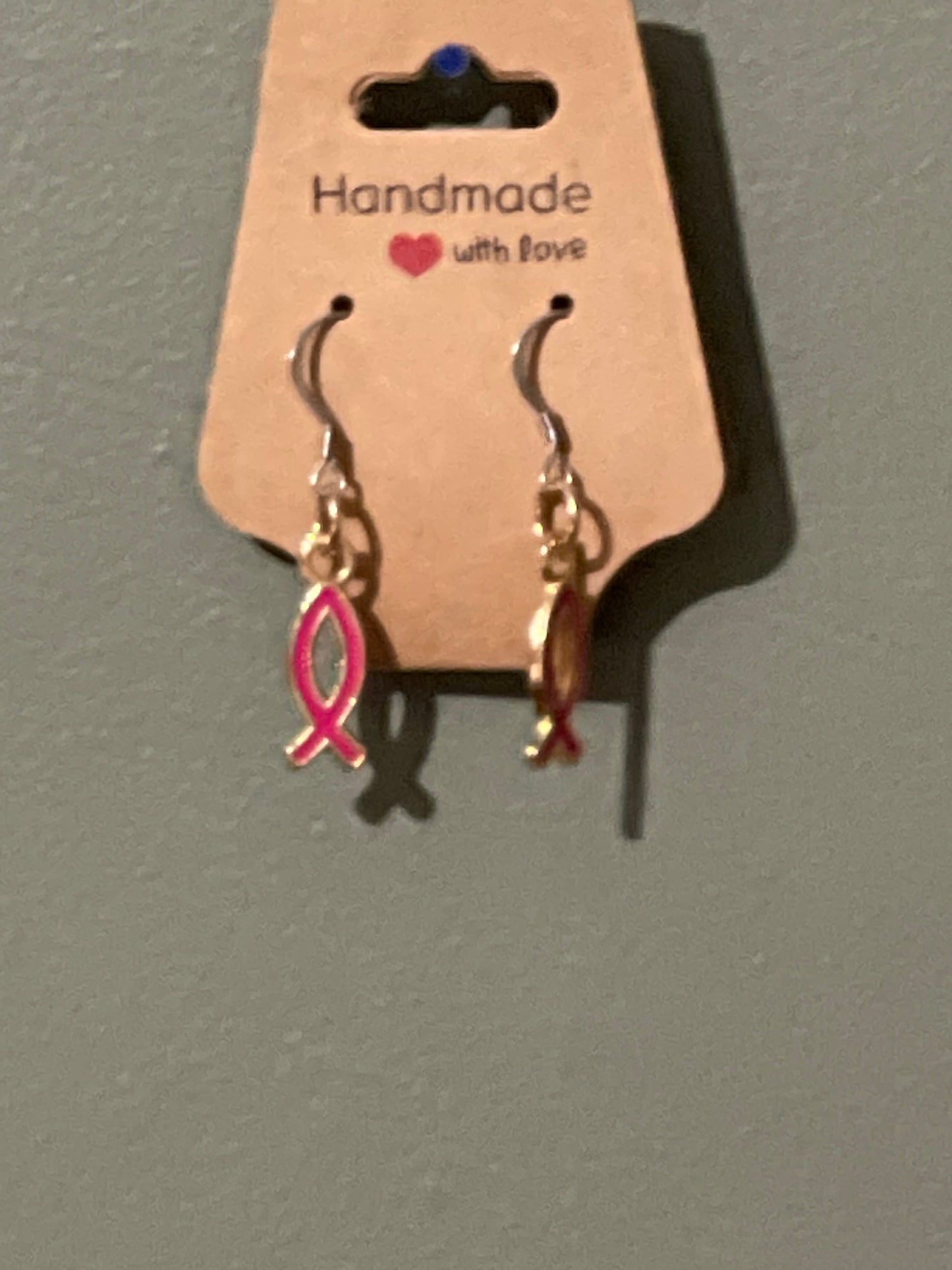 Jesus fish earrings