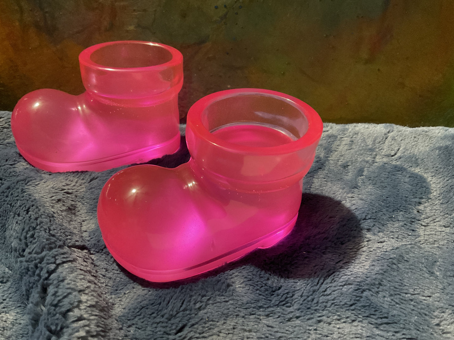 Glow in the dark Santa boots