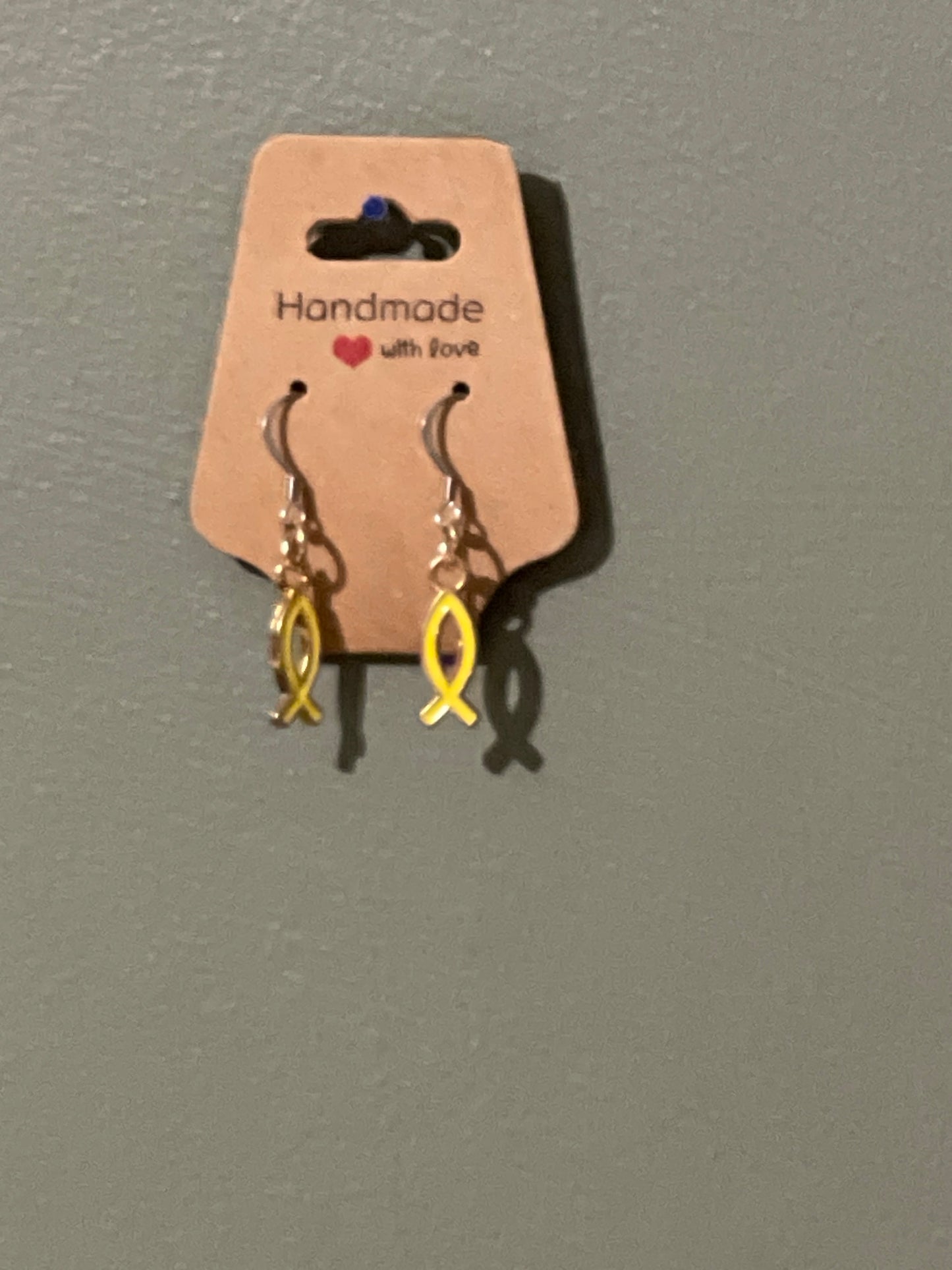 Jesus fish earrings