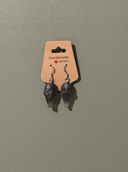 Ghost face earrings