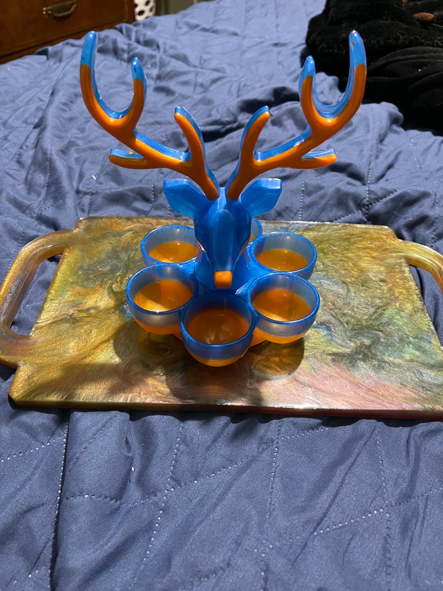 Broncos colors, jewelry holder